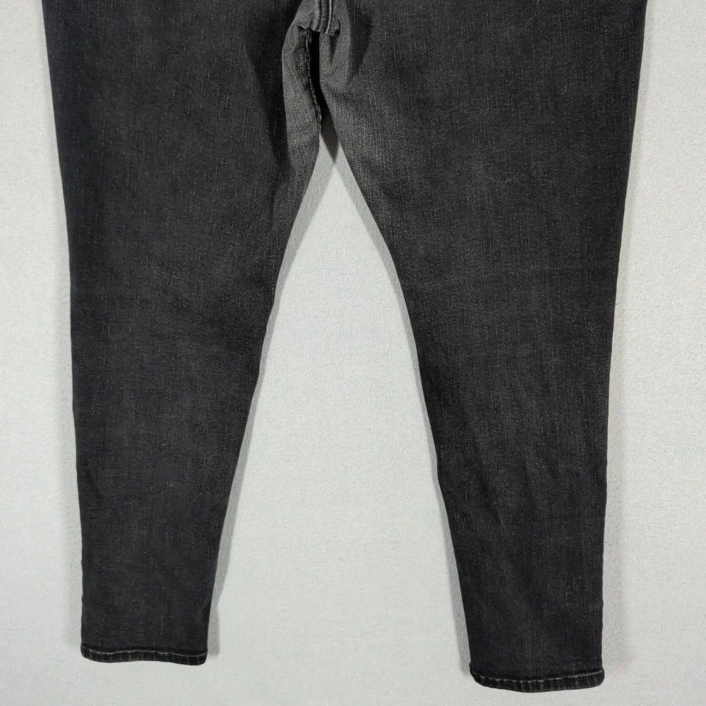 American Eagle Jeans Womens 20‎ Black Super Stretch Skinny High Rise Denim Pants